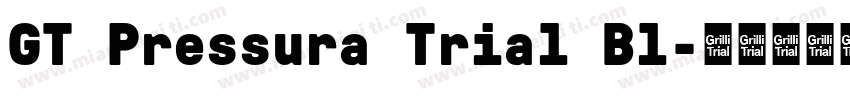 GT Pressura Trial Bl字体转换